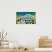 Timberline Lodge in de winter te Mt Hood Poster (Keuken)