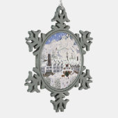 Timberline Lodge Tin Sneeuwvlok Ornament (Links)