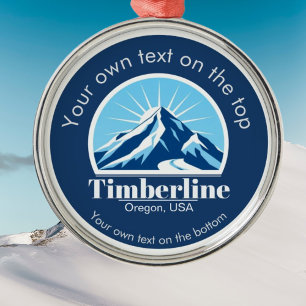 Timberline Oregon USA skigebied medaille Metalen Ornament