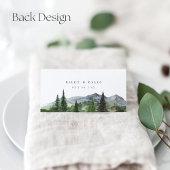 Timberline | Watercolor bos- en bergtrouwdag