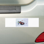 Timberwolf-houtchipper Bumpersticker (Op auto)