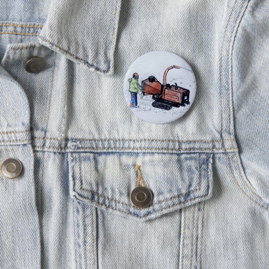 Timberwolf-houtchipper Ronde Button 5,7 Cm (In situ)