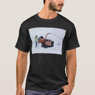 Timberwolf-houtchipper T-shirt