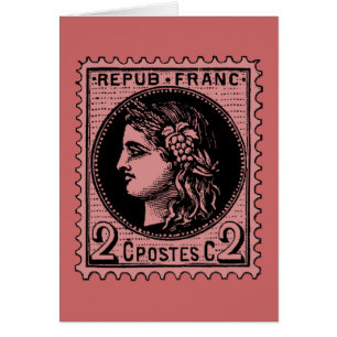 Timbre antique de Français sur des T-shirts,