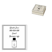 Timbre d'affaires essentiel pour l'huile, tampon d (Tamponné)