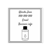 Timbre d'affaires essentiel pour l'huile, tampon d (Impression)