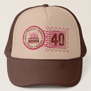 Timbre d'anniversaire 40 Casquette