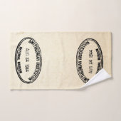 Timbre de bibliothèque Établissement Smithsonian 1 (Serviette à main)