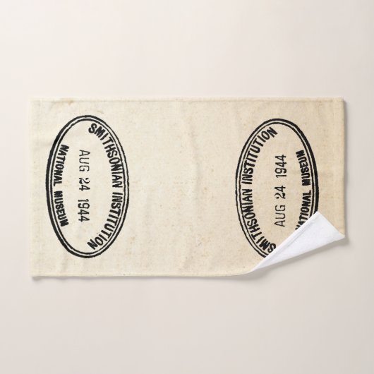 Timbre de bibliothèque Établissement Smithsonian 1 (Serviette à main)