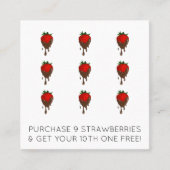 timbre de fidélité aux fraises chocolat (Devant)