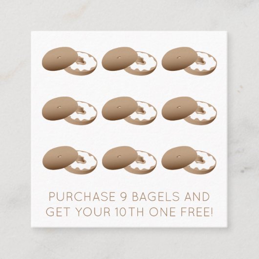 timbre de fidélité de bagels (Devant)