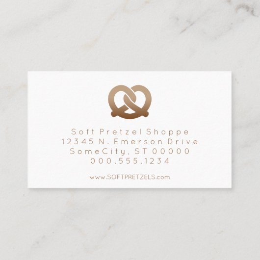 timbre de fidélité de bretzels (Dos)