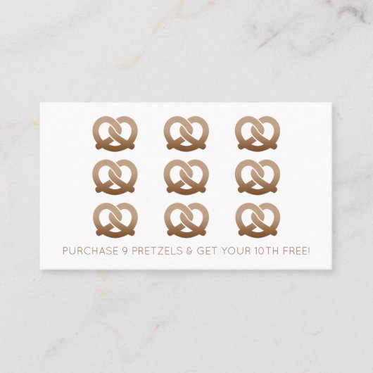 timbre de fidélité de bretzels (Devant)