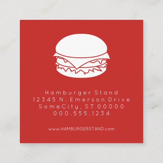 timbre de fidélité hamburger (Dos)