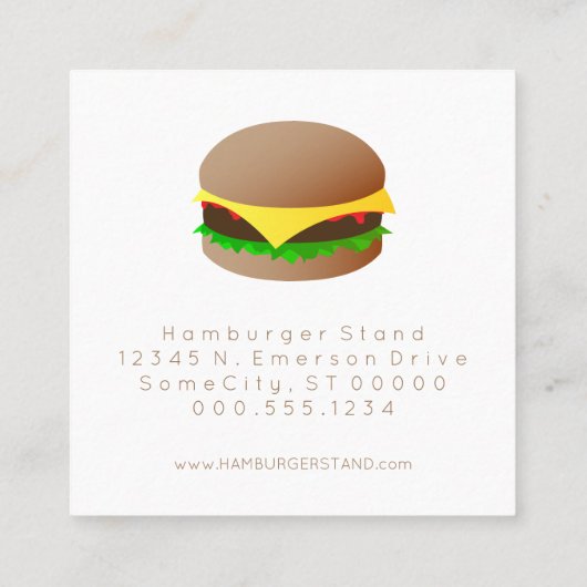 timbre de fidélité hamburger (Dos)