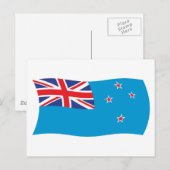 Timbre de la carte postale du drapeau de la dépend (Devant / Derrière)