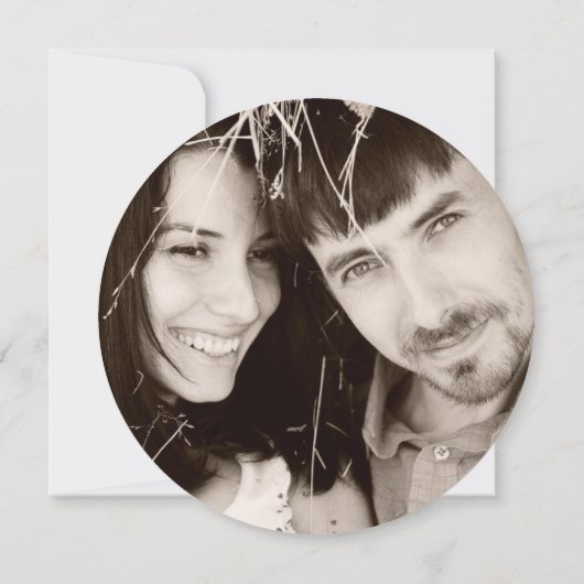 Timbre d'encre ronde Russe Faire-part de mariage p (Dos)