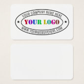 Timbre d'entreprise du logo d'entreprise personnal (Devant & derrière)