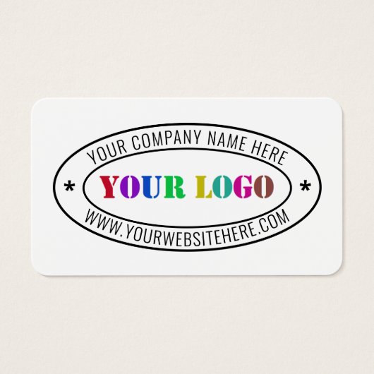 Timbre d'entreprise du logo d'entreprise personnal (Devant)