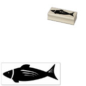 Timbre en caoutchouc FIsh, tampon en caoutchouc oc (Tamponné)