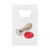 Timbre personnel et sceau de cire rouge (Dos)