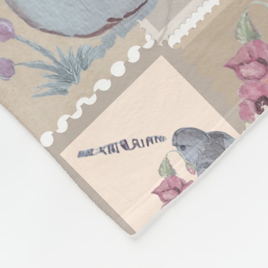 Timbre postal Pépinière imprimé Couverture bébé (Coin)