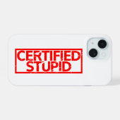 Timbre Stupide Certifié (Verso Horizontal)
