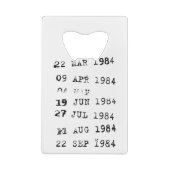 Timbres de bibliothèque Date d'échéance 1984 (Dos)