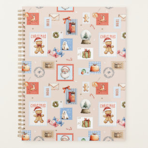 Timbres de Noël Père Noël rennes bonbons