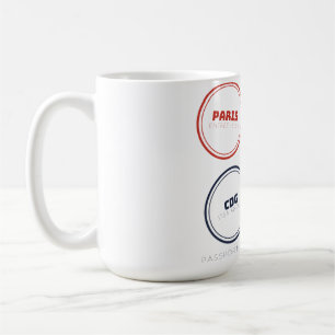 Timbres de passeport de Paris Mug Timbres de voyag