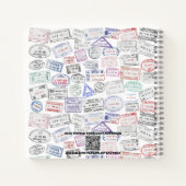 Timbres De Passeport, Journal De Voyage, Lié Perso (Dos)