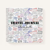 Timbres De Passeport, Journal De Voyage, Lié Perso (Devant)