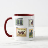 Timbres de poseur de Gordon de la tasse en (Gauche)