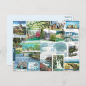 Timbres Internationaux - Carte postale Paysages (Devant / Derrière)