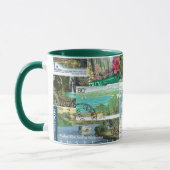 Timbres Internationaux Postage - Paysages Mug (Gauche)