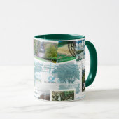 Timbres Internationaux Postage - Paysages Mug (Devant droit)