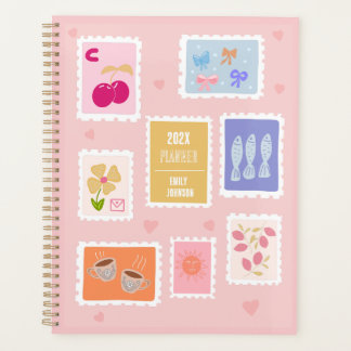 Timbres roses modernes coquette rose mignonne