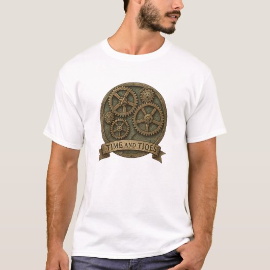 Time And Tides Gear Medallion T-Shirt (Devant)
