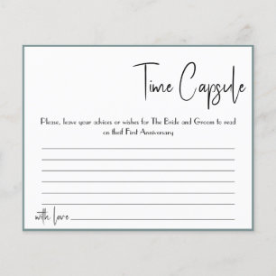 Time Capsule Advice Coule Vrijgezellenfeest Card F Flyer