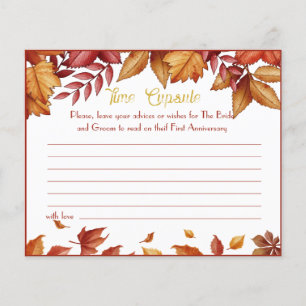 Time Capsule Advice Coule Vrijgezellenfeest Card F Flyer