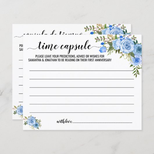 Time Capsule Advice Couples — Engels Spaans (Voorkant / Achterkant)