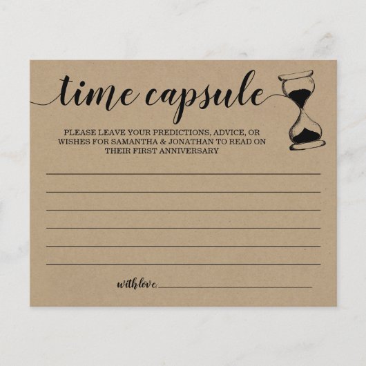 Time Capsule Advice Coupure Vrijgezellenfeest (Voorkant)