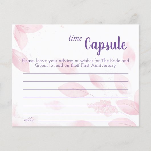 Time Capsule Advice Coupure Vrijgezellenfeest Flyer (Voorkant)