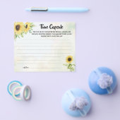 Time Capsule Advice Sunflower Vrijgezellenfeest Ca Flyer (Enkel)