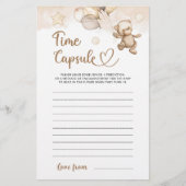 Time Capsule Baby Beer Baby shower spel (Voorkant)