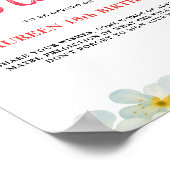 Time Capsule First Birthday Sign Poster (Coin)