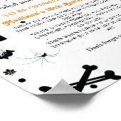 Time Capsule Halloween spook baby shower spel P Poster (Hoek)