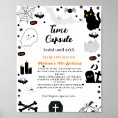 Time Capsule Halloween spook baby shower spel P Poster (Voorkant)