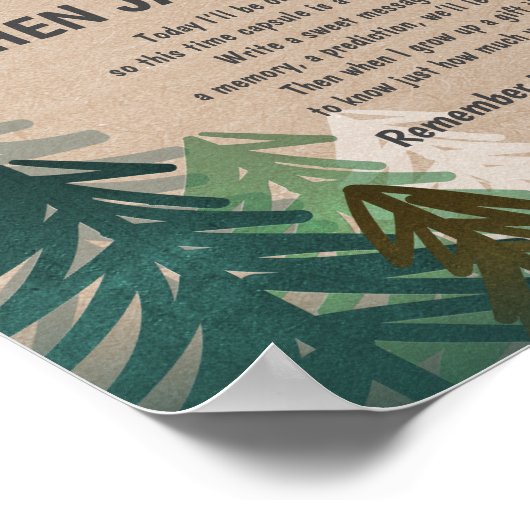 Time Capsule Lumberjack Trees Wild One Poster (Hoek)