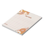 Time Capsule Note Pad - Groovy Baby shower Notitieblok (Gedraaid)